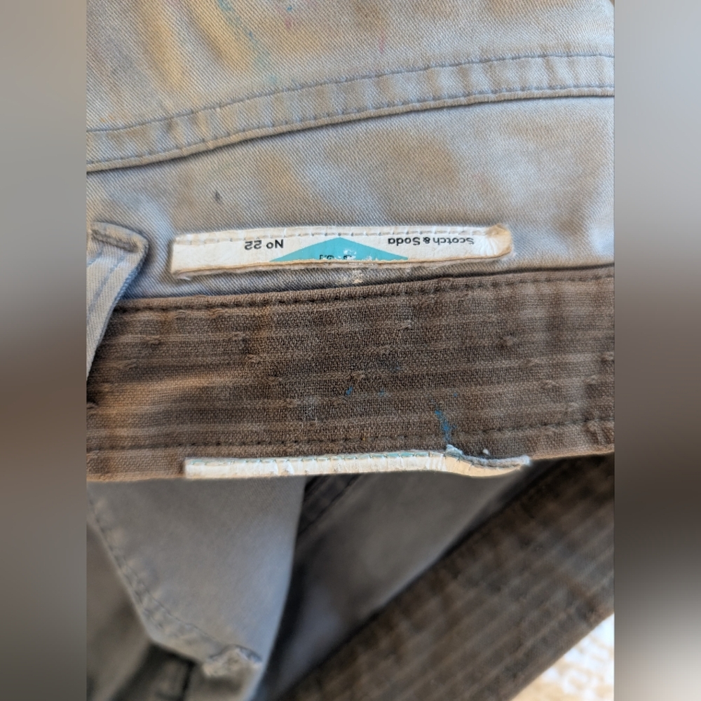 Scotch and Soda Distressed Paint Shorts - Picture 14 of 14